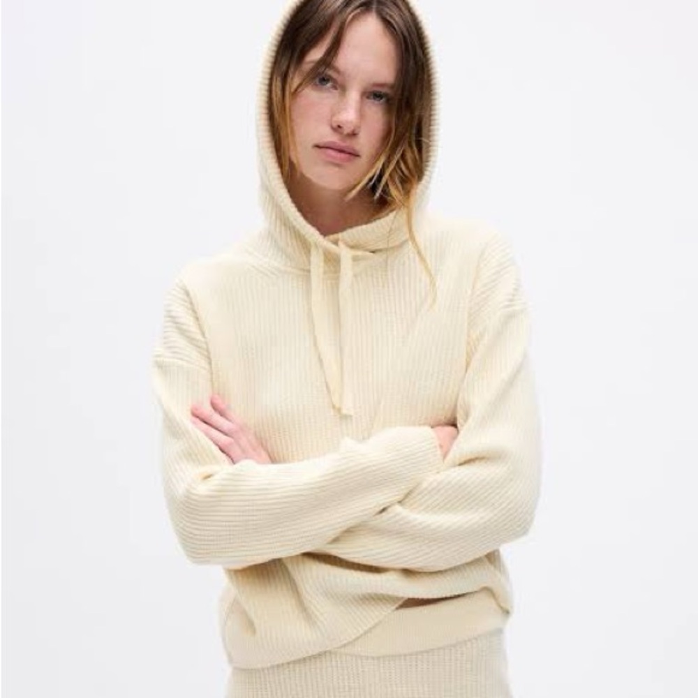 GAP CashSoft Shaker-Stitch Sweater Hoodie XXL tall